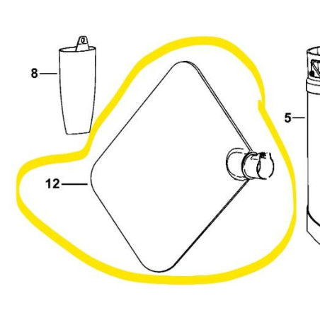 GW2810 /GW2838 /GW3030 / GW3050 Sac de récupération de feuilles